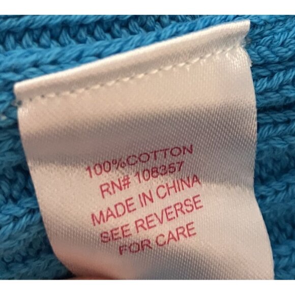 Design History Girls NWT Full Zip Blue Mock-Neck Crop Sweater Size XL - Picture 5 of 8